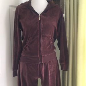 Brown, Hale Bob, velour lounging set